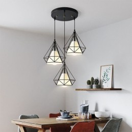 Diamantförmige Pendelleuchte Moderne minimalistische dekorative Leuchte