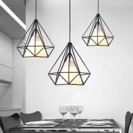 Diamantförmige Pendelleuchte Moderne minimalistische dekorative Leuchte