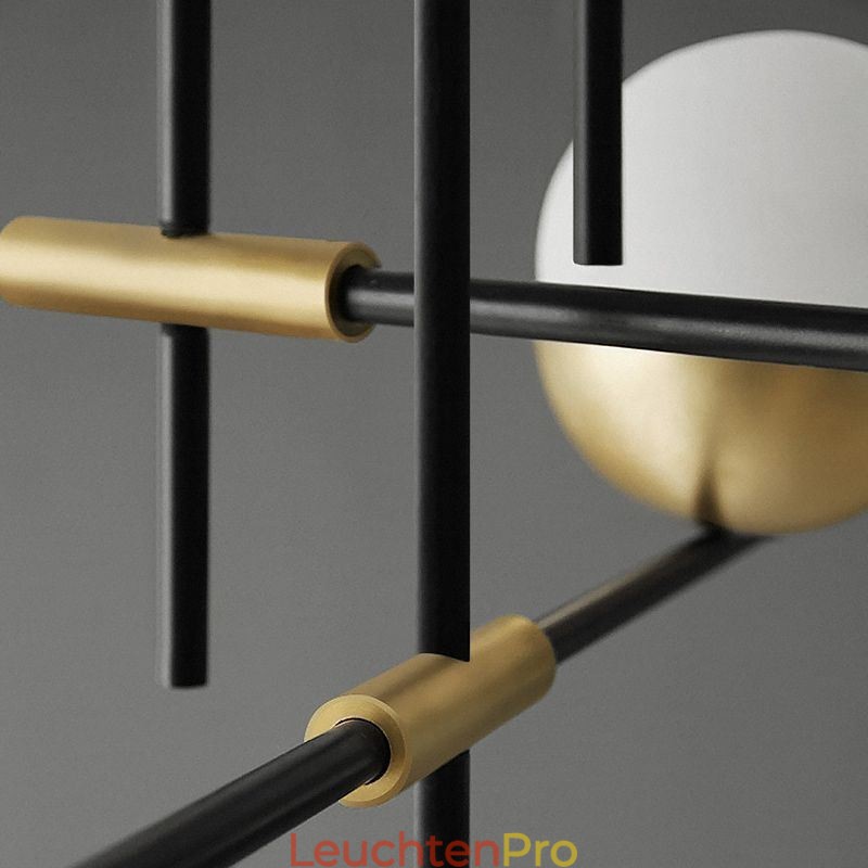 Kronleuchter-Deckenleuchte mit Glaskugeln