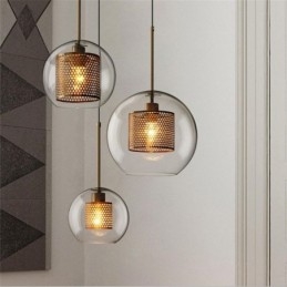 Minimalistische Glas Cluster Pendelleuchte 3 Licht Deckenleuchte Insel