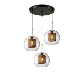 Minimalistische Glas Cluster Pendelleuchte 3 Licht Deckenleuchte Insel