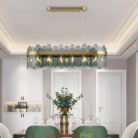 Minimalistische Glas Pendelleuchte Einzigartige Farbe Rechteck Deckenleuchte Insel Minimalistische Glas Pendelleuchte Einzigartige Farbe Rechteck Deckenleuchte Insel