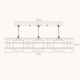 Kreative 3 Lichter Eiche Pendelleuchte Dekorative Holz Deckenleuchte Cafe