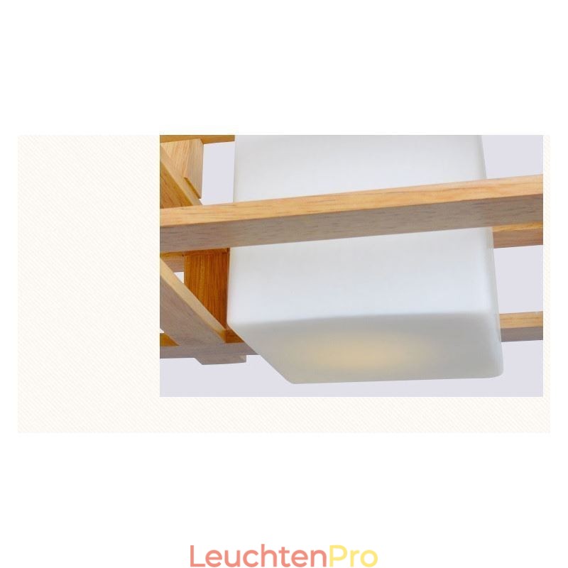 Kreative 3 Lichter Eiche Pendelleuchte Dekorative Holz Deckenleuchte Cafe