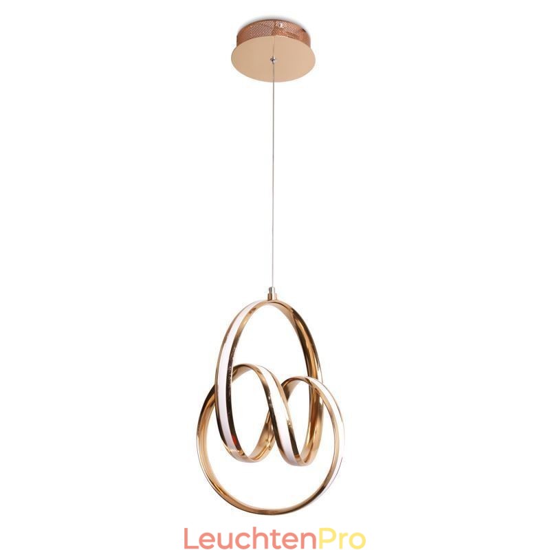 Moderne minimalistische Pendelleuchte einzigartige kreisförmige Twist Leuchte Insel
