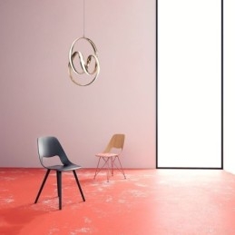 Moderne minimalistische Pendelleuchte einzigartige kreisförmige Twist Leuchte Insel