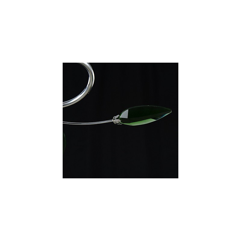 Kronleuchter 6 Lichter Land Aluminium Glas Chrom