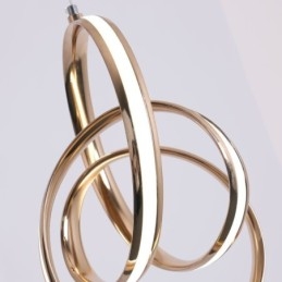 Moderne minimalistische Pendelleuchte einzigartige kreisförmige Twist Leuchte Insel