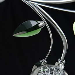 Kronleuchter 6 Lichter Land Aluminium Glas Chrom