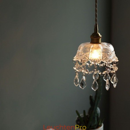 Elegante Glas-Pendelleuchte, Einzelkopf, Mini-Pendelleuchte Elegante Glas-Pendelleuchte, Einzelkopf, Mini-Pendelleuchte