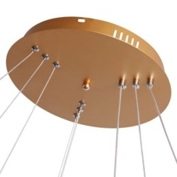Moderne Pendelleuchte Acryl 3 Ringe Lampe 80+60+40cm