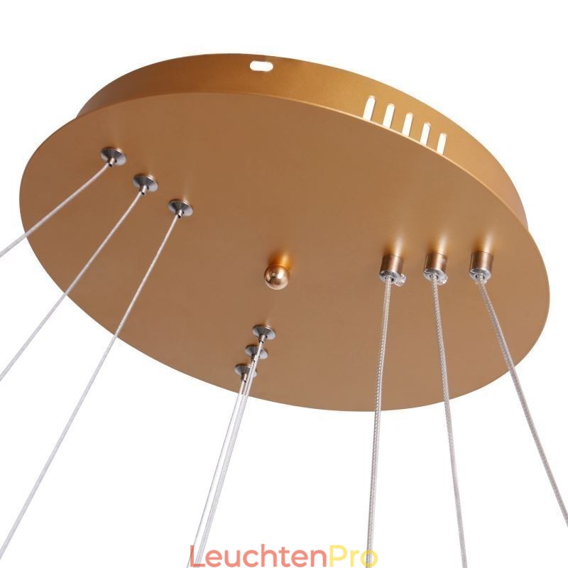 Moderne Pendelleuchte Acryl 3 Ringe Lampe 80+60+40cm