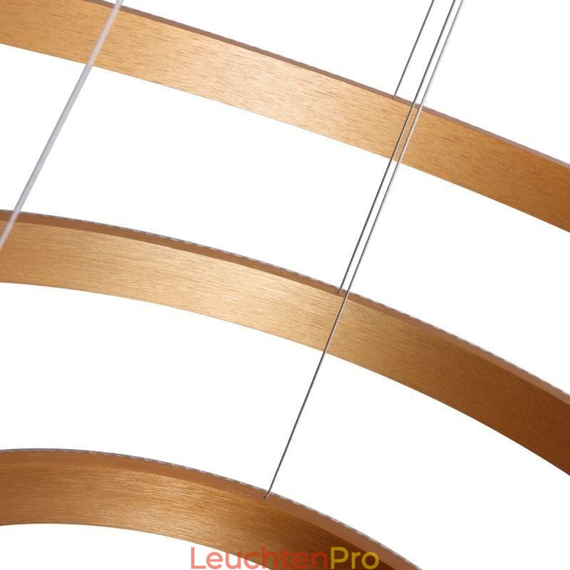 Moderne Pendelleuchte Acryl 3 Ringe Lampe 80+60+40cm