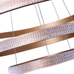 Moderne Pendelleuchte Acryl 3 Ringe Lampe 80+60+40cm