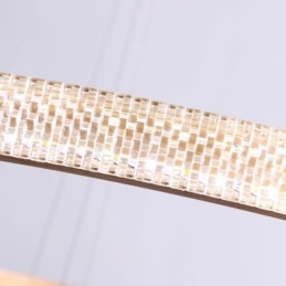 Moderne Pendelleuchte Acryl 3 Ringe Lampe 80+60+40cm