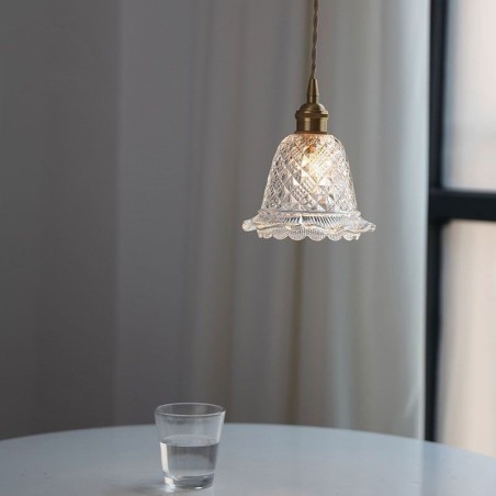 Moderne Blumenglas-Pendelleuchte, 1 Licht, dekorative Leuchte Moderne Blumenglas-Pendelleuchte, 1 Licht, dekorative Leuchte