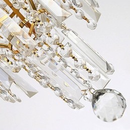 Moderne elegante Kristall Pendelleuchte konische Kronleuchter