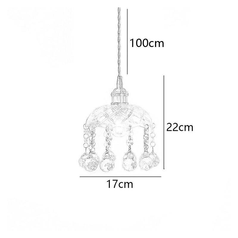 Moderne Mini-Pendelleuchte aus Glas, 1 Licht, Dekorationsleuchte