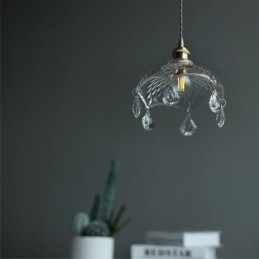 Moderne minimalistische Pendelleuchte aus Glas mit Einzellicht
