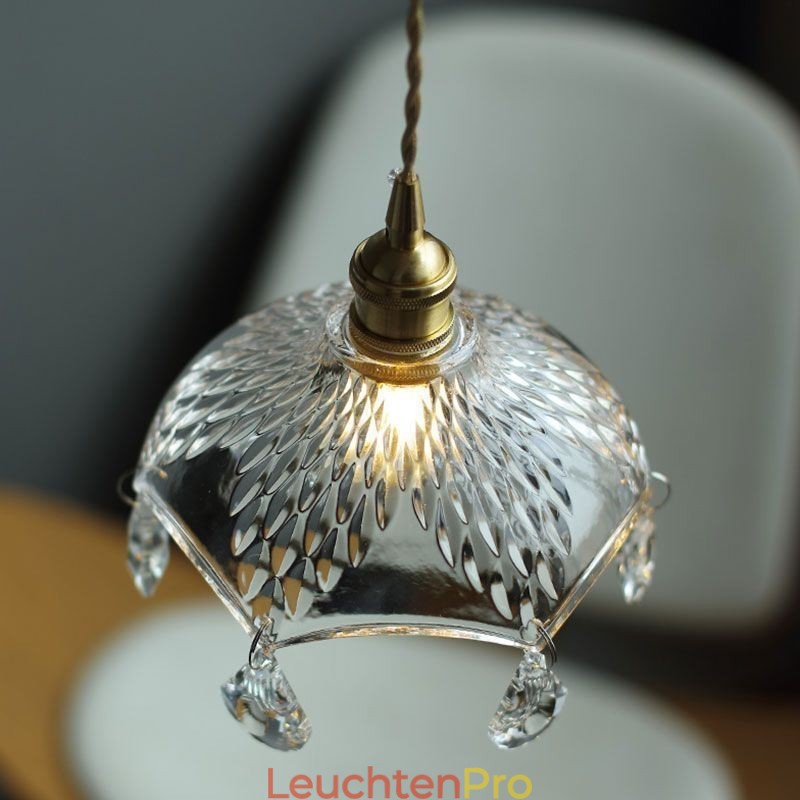 Moderne minimalistische Pendelleuchte aus Glas mit Einzellicht