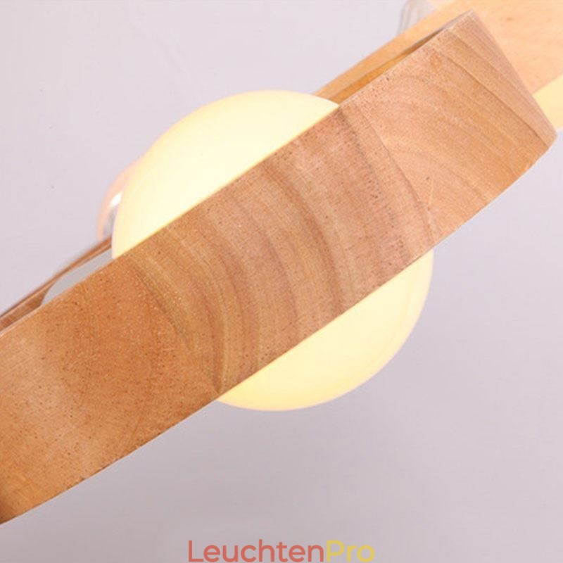 Nordische einzigartige Holzpendelleuchte