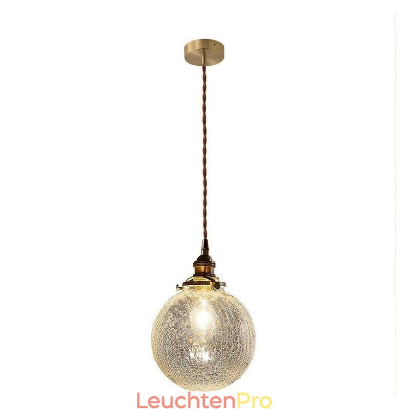 Glas Pendelleuchte Moderne Crackle Deckenleuchte