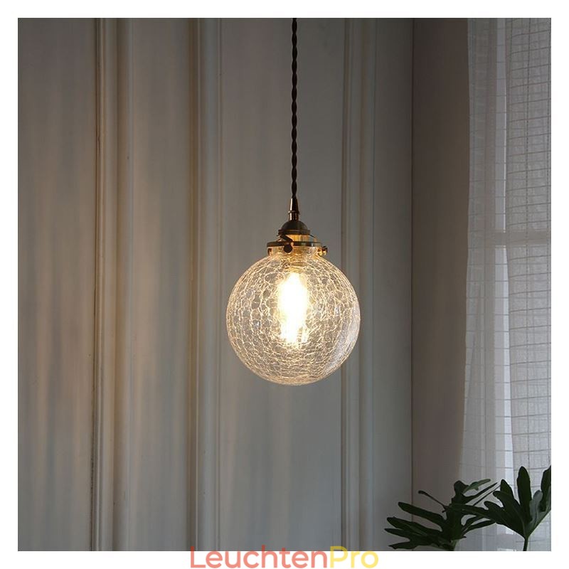 Glas Pendelleuchte Moderne Crackle Deckenleuchte