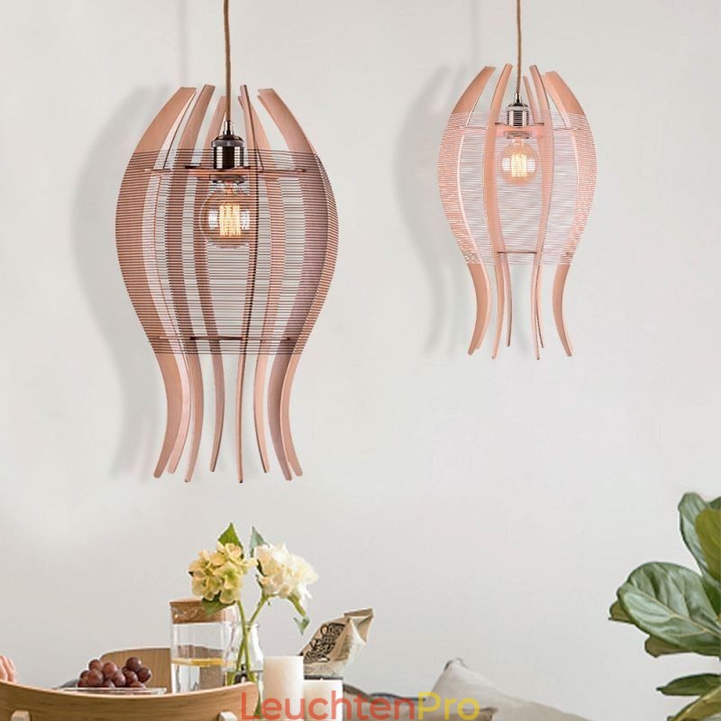 DIY nordische Holz Fisch Pendelleuchte