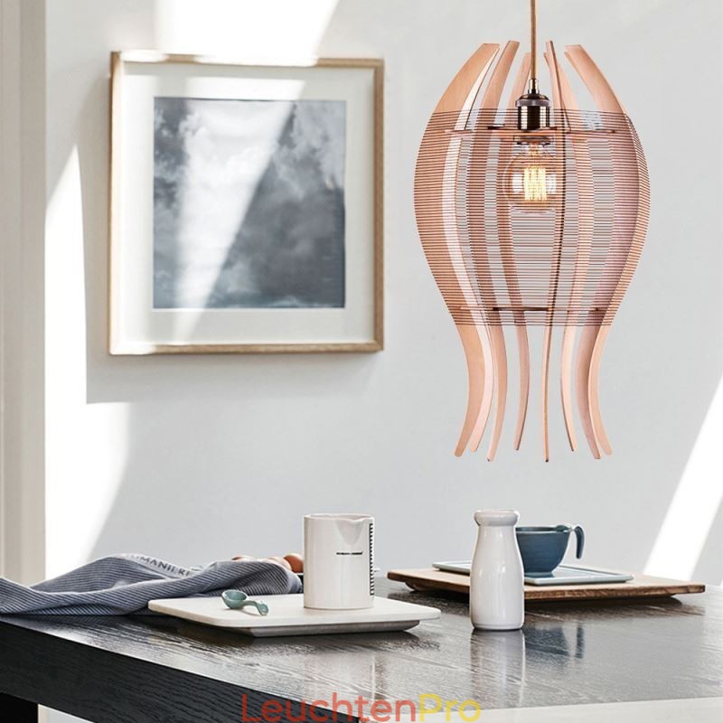 DIY nordische Holz Fisch Pendelleuchte