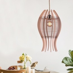 DIY nordische Holz Fisch Pendelleuchte