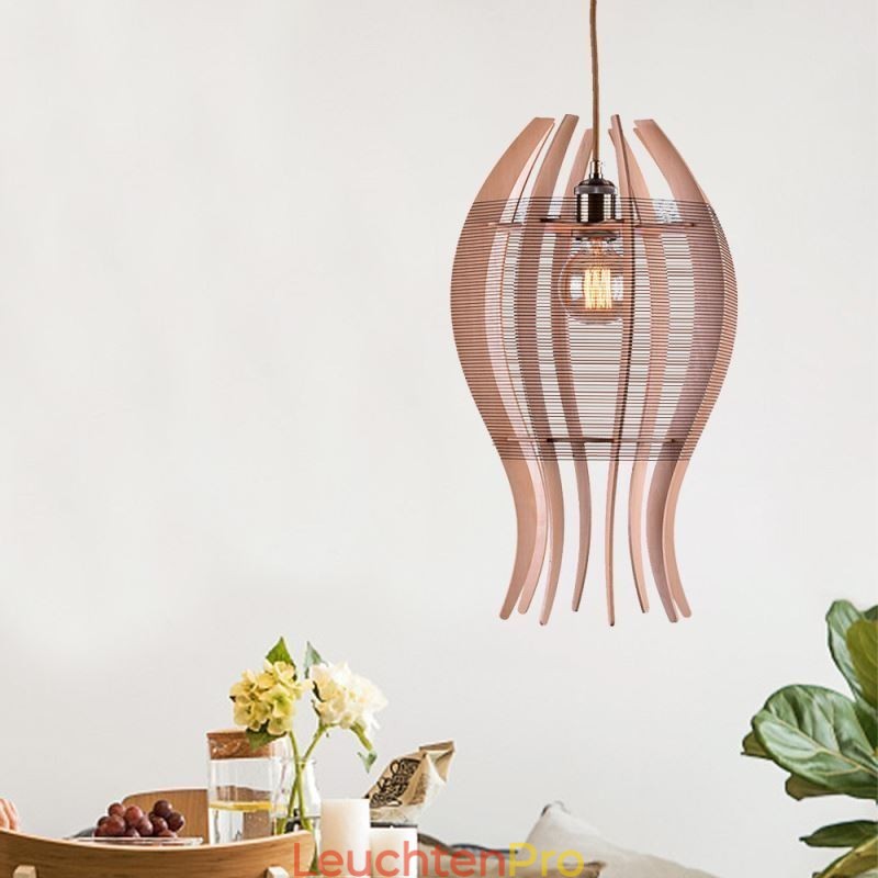 DIY nordische Holz Fisch Pendelleuchte