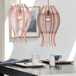 DIY nordische Holz Fisch Pendelleuchte