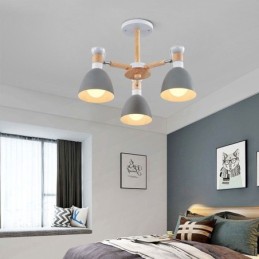 Nordic Macaron Pendelleuchte Kreativer Holzleuchter