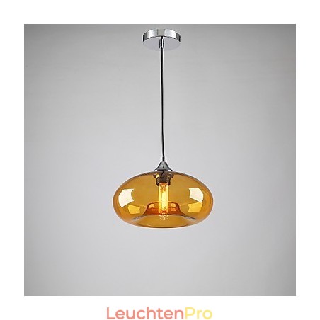 Moderne charakteristische 1-flammige Pendelleuchte mit transparentem Glasschirm Moderne charakteristische 1-flammige Pendelleuchte mit transparentem Glasschirm