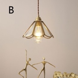 Mini-Pendelleuchte aus Glas, moderne, schlichte Deckenleuchte aus Glas