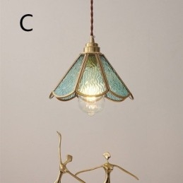 Mini-Pendelleuchte aus Glas, moderne, schlichte Deckenleuchte aus Glas