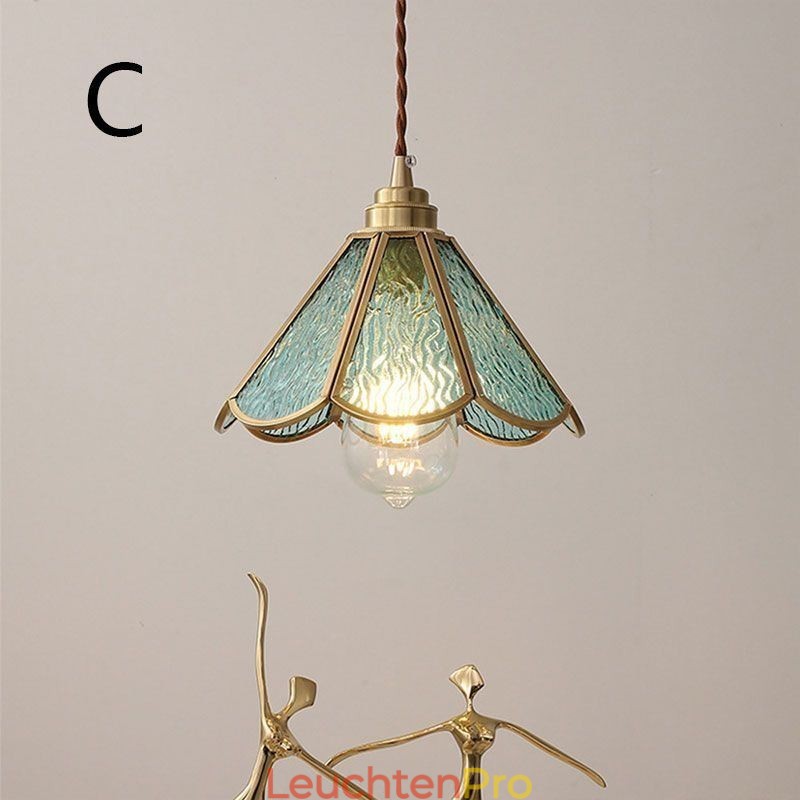 Mini-Pendelleuchte aus Glas, moderne, schlichte Deckenleuchte aus Glas