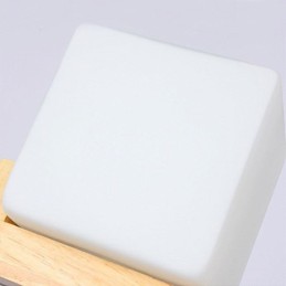 Nordische Holz Pendelleuchte Glas Lampenschirm Kronleuchter