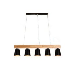 Nordic Holz Kronleuchter Einzigartige Gerade Pendelleuchte Cafe