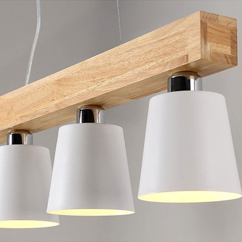 Nordic Holz Kronleuchter Einzigartige Gerade Pendelleuchte Cafe