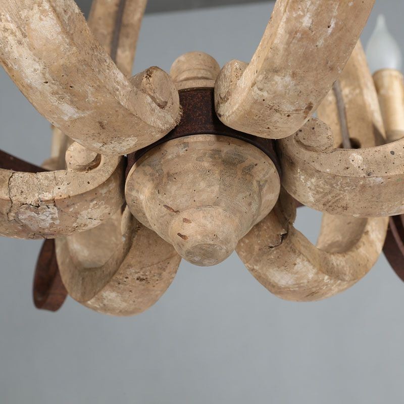 Holz Pendelleuchte Nordic Retro Deckenleuchte