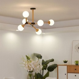 Nordic Magic Bean Pendelleuchte Kreative Holzleuchte