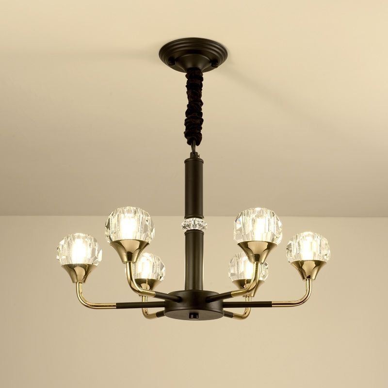 Moderne Kristall-Pendelleuchte, eleganter Kristall-Kronleuchter
