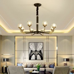 Moderne Kristall-Pendelleuchte, eleganter Kristall-Kronleuchter