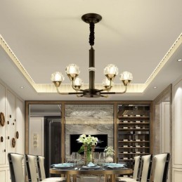 Moderne Kristall-Pendelleuchte, eleganter Kristall-Kronleuchter