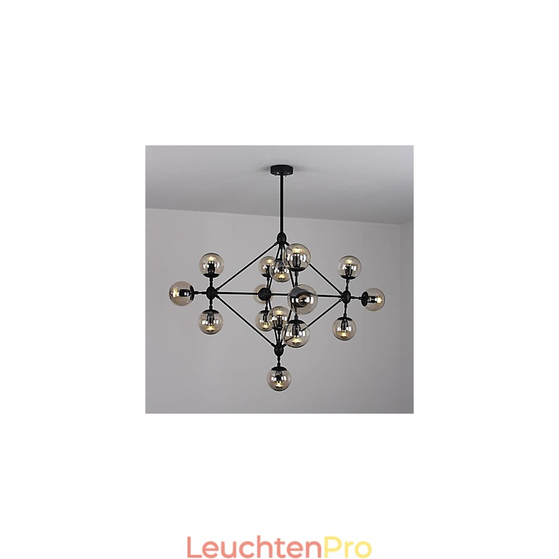 Kronleuchter 15 Lichter Glaskugel Lichter Retro Outdoor Garage Metall