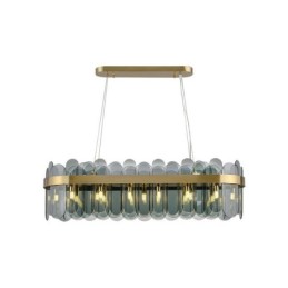 Minimalistische Glas Pendelleuchte Einzigartige Farbe Rechteck Deckenleuchte Insel