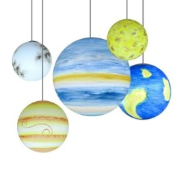 Nordic Planet Design Pendelleuchte Einzigartiger Sonnensystem Planeten Kronleuchter