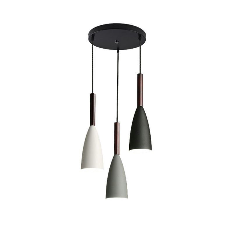 Moderne Einfache Anhänger Licht Drei Lichter Kreative Aluminium Kunst Leuchte Cafe