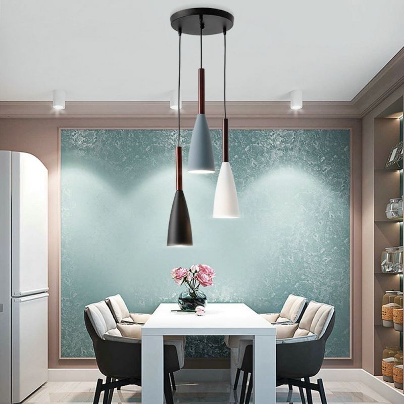 Moderne Einfache Anhänger Licht Drei Lichter Kreative Aluminium Kunst Leuchte Cafe